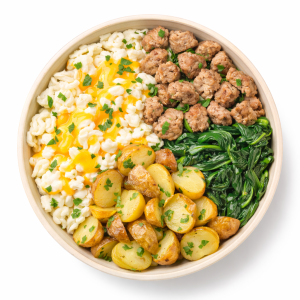 Turkey Scramble Breakfast Bowl